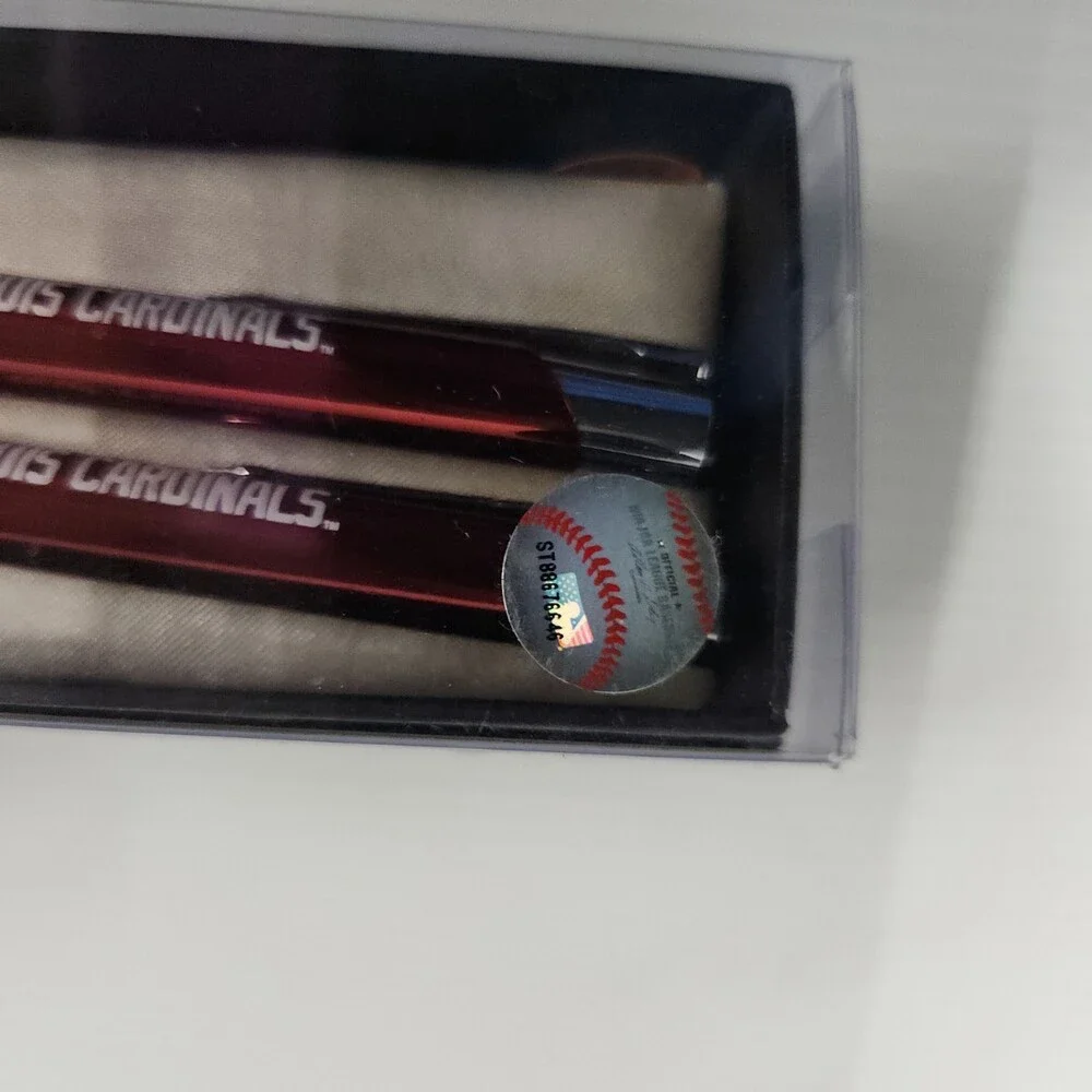 St Louis Cardinals Pen Set Red and Silver 2 Pens Baseball Collectible 171